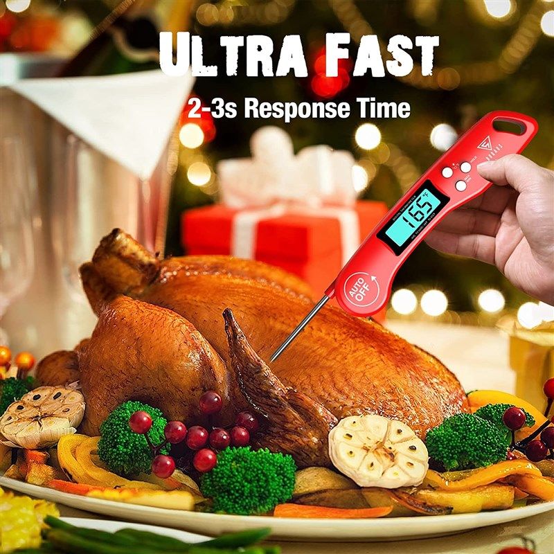  DOQAUS Digital Meat Thermometer, Instant Read Food Thermometer  for Cooking, Kitchen Probe with Backlit & Reversible Display, Cooking  Temperature Turkey Grill BBQ Candy: Home & Kitchen