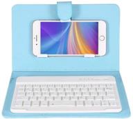 skyblue 2-in-1 bluetooth keyboard case with stand for 4.5-6.8 inch ios/android phones logo