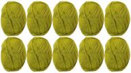 knit picks brava worsted acrylic yarn - pack of 10 skeins (avocado) logo