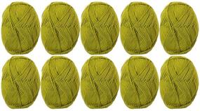 img 3 attached to Knit Picks Brava Worsted Acrylic Yarn - Pack of 10 Skeins (Avocado)