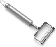 premium stainless steel julienne peeler by kuhn rikon - includes blade protector and durable handle logo