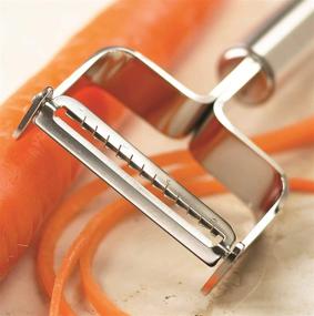 img 2 attached to Premium Stainless Steel Julienne Peeler by Kuhn Rikon - Includes Blade Protector and Durable Handle