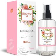 🌹 revitalize and nourish your skin with rosense glass bottle rosewater hydrating facial toner and face mist – 6.8 oz logo