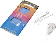 🧵 pony beading needles - size 11, pack of 6, length 4.5 inches - handcrafted in india - ideal for loom weaving, beadwork, off-loom stitching, and seed bead jewelry making logo