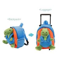 funday dinosaur backpack removable wheels logo