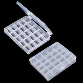 img 2 attached to 🧵 Organize Your Sewing Supplies with a Transparent Plastic Case Machine Organizer Box