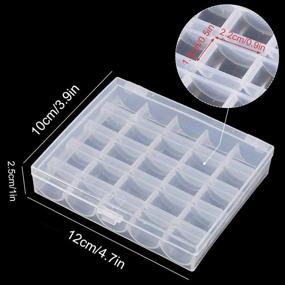 img 1 attached to 🧵 Organize Your Sewing Supplies with a Transparent Plastic Case Machine Organizer Box