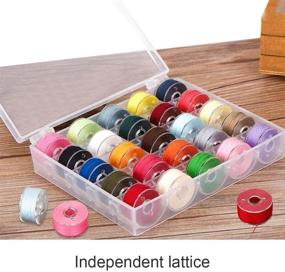 img 3 attached to 🧵 Organize Your Sewing Supplies with a Transparent Plastic Case Machine Organizer Box