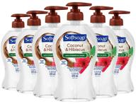 мыло для рук softsoap с кокосом и гибискусом - 11,25 унций, 6 штук: увлажняющее жидкое мыло логотип