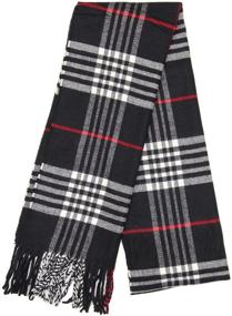 img 2 attached to Experience Luxurious Warmth with Achillea Classic Cashmere Winter Tartan