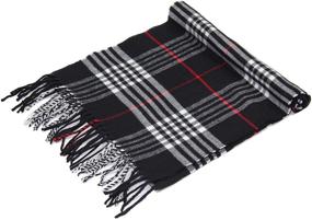 img 1 attached to Experience Luxurious Warmth with Achillea Classic Cashmere Winter Tartan