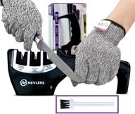 🔪 nevlers 3-in-1 knife sharpening kit - efficiently preps, restores, and polishes kitchen knives with diamond, ceramic, and tungsten steel blade sharpener - scissor sharpening included logo