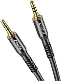 img 4 attached to 🎧 KINGTOP 3.5mm Ultra-Durable AUX Cord (4.4ft / 1.3m) | Male to Male Stereo Audio Cable for iPods, iPhones, iPads, Speakers, Echo, Home/Car Stereos, and More | Black