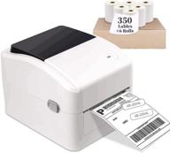 🏷️ efficient shipping label printer: supports amazon, ebay, paypal, etsy, shopify & more - windows & mac compatible, thermal direct label 4x6 - includes 6 rolls (350 labels each) logo