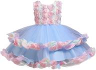 👸 princess wedding girls' clothing with super fairy ruffles logo