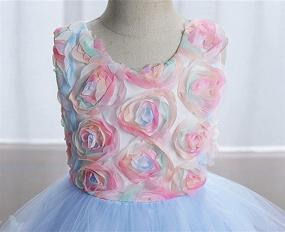 img 2 attached to 👸 Princess Wedding Girls' Clothing with Super Fairy Ruffles