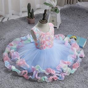 img 3 attached to 👸 Princess Wedding Girls' Clothing with Super Fairy Ruffles