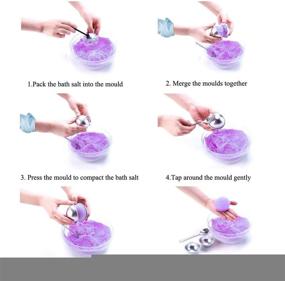 img 1 attached to 🛁 Alotm 5 Sets Metal Bath Bombs Mold - 10 Pieces, 1.8 inch - Create Your Own Handmade Soaps and DIY Crafts with Ease - Perfect for Fizzles and Small Crafting Projects