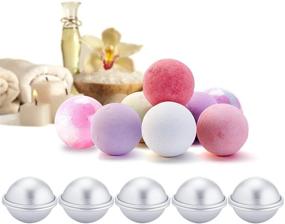 img 2 attached to 🛁 Alotm 5 Sets Metal Bath Bombs Mold - 10 Pieces, 1.8 inch - Create Your Own Handmade Soaps and DIY Crafts with Ease - Perfect for Fizzles and Small Crafting Projects