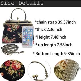 img 2 attached to Abuyall Floral Handle Handbag Shoulder Women's Handbags & Wallets in Totes