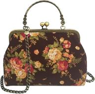 abuyall floral handle handbag shoulder women's handbags & wallets in totes logo
