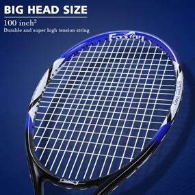 img 3 attached to 🎾 Fostoy 27-Inch Adult Recreational Tennis Racquet with Carry Bag: Professional Racket for Good Control Grip