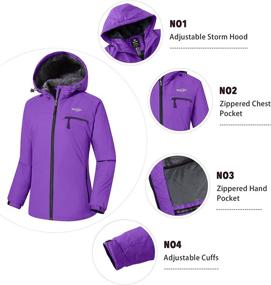 img 1 attached to Stay Cozy and Dry this Winter with the Wantdo Women's Mountain Waterproof Ski Jacket