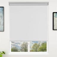 🌞 sunfree cordless blackout window shades for home & office - 31 x 72 inch, white logo