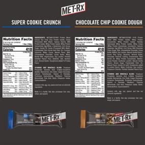 img 3 attached to MET-Rx Big 100 Colossal Protein Bars, Super Cookie Crunch and Chocolate Chip Cookie Dough Variety Pack: Boost Your Energy and Size with 12 Nutritious Bars