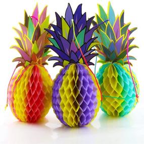 img 4 attached to BcPowr Pineapple Honeycombs Decoration Multi Colored