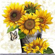 exquisite sunflower diamond painting kit for stress relief & home décor – apomelo diamond art craft for adults with aromatic touch (12x12 inches) logo