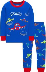 img 3 attached to Dinosaurs Skeleton Christmas Children Sleepwear: Boys' Clothing, Sleepwear & Robes!