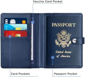 img 1 attached to 🔒 Passport Keychain Protector Bundle for Enhanced Security