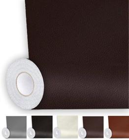 img 4 attached to 🔖 Shagoom Leather Repair Patch: Self Adhesive, Waterproof DIY Patches for Couches, Furniture, Kitchen Cabinets, Wall - Dark Brown, 17X177 inch