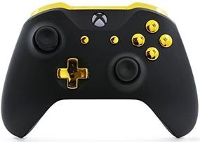 img 2 attached to 🎮 Enhance Your Gaming Experience with Custom Soft Touch Feel: Wireless Controller for Microsoft Xbox Series X/S & Xbox One (Black/Gold)