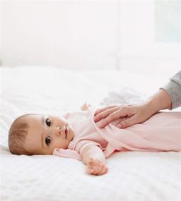 img 4 attached to 🌸 Burt's Bees Baby - Blossom Pink Organic Cotton Receiving Blanket: Ideal for Swaddling, Strolling, or Tummy Time