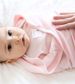 img 3 attached to 🌸 Burt's Bees Baby - Blossom Pink Organic Cotton Receiving Blanket: Ideal for Swaddling, Strolling, or Tummy Time