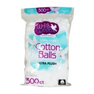 white dove cotton balls 100 logo