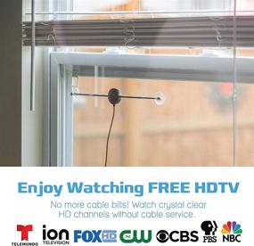 img 3 attached to Magic Stick TV Clearstream Antenna - Amplified with Signal Booster - Indoor/Outdoor Digital HDTV Antenna - Adjustable Arms for Clear HD Channels - Comes with 20ft Cable