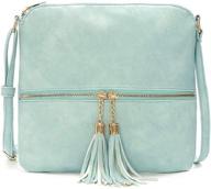 👜 duketea medium crossbody bags: stylish tassel crossover purse for women and teen girls - a perfect handbag gift! logo