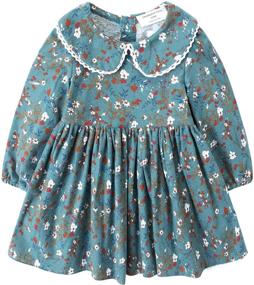 img 4 attached to 👶 Chubbybun Baby Floral Toddler Collar Girls' Clothing