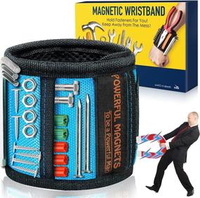 img 4 attached to 🛠️ Mens Tool Gifts Magnetic Wristband: Cool Gadgets for Dad on Fathers Day, Birthday, Christmas - Tool Belt with Magnets for Holding Drill, Screws, Nails - Unique Gift Ideas for Men and Women