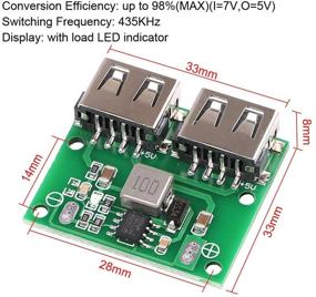 img 2 attached to 🔌 MakerHawk USB DC-DC токо-напряжения Buck регулятор Step Down модуль питания - 9V 12V 24V к 5V Двойной USB выход - Buck напряженный модуль 3A, 6-26V, Автомобильное зарядное устройство Зарядное устройство (4 шт.)