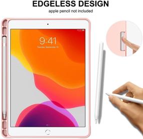 img 1 attached to 📱 PIXIU iPad 10.2 Case with Pencil Holder 2021-2020 Release - Full Body Protection for iPad 9th/8th/7th Generation - Filio Smart Case Cover with Wake/Sleep Feature