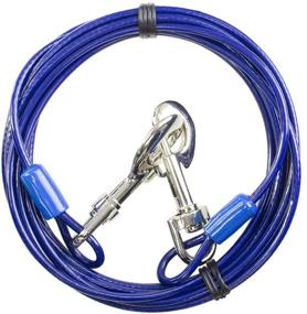 img 3 attached to 🐶 BV Pet Small/Medium Tie Out Cable for Dogs up to 35/60 lbs, 15-Ft