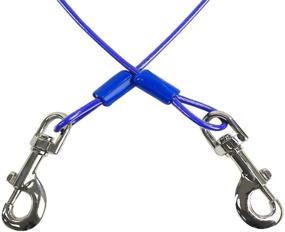 img 1 attached to 🐶 BV Pet Small/Medium Tie Out Cable for Dogs up to 35/60 lbs, 15-Ft
