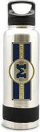 🏈 michigan wolverines ncaa 38oz double wall large water bottle - stainless steel логотип