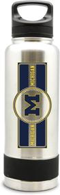 img 1 attached to 🏈 Michigan Wolverines NCAA 38oz Double Wall Large Water Bottle - Stainless Steel