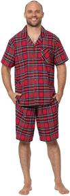 img 4 attached to 💃 Stay Cool and Stylish with PajamaGram Men's Short Pajamas Set