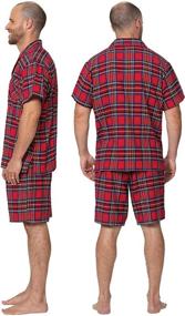 img 3 attached to 💃 Stay Cool and Stylish with PajamaGram Men's Short Pajamas Set